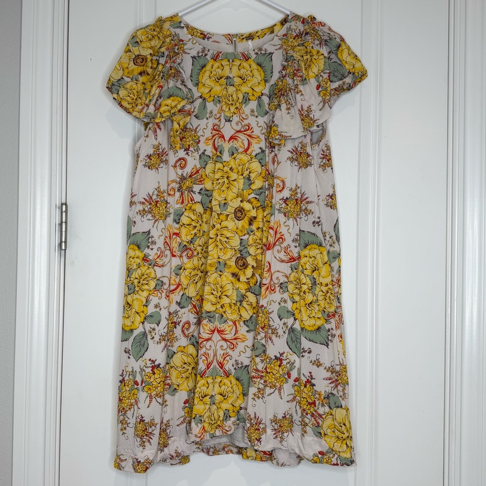 Free People Yara Floral Printed Mini Dress Women’s size XS NWOT Wedding Guest